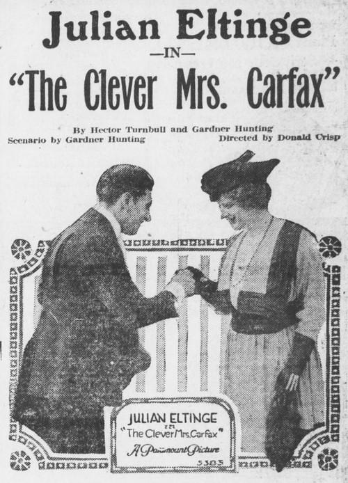 The Clever Mrs. Carfax 1917 official movie poster