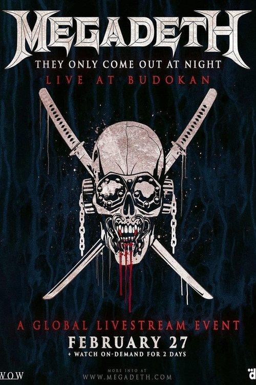 Megadeth - They Only Come Out At Night: Live At Budokan 2023 2023 official movie poster