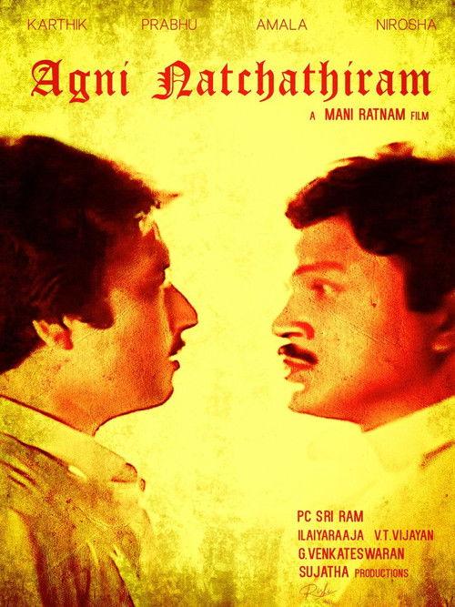 Agni Natchathiram 1988 official movie poster