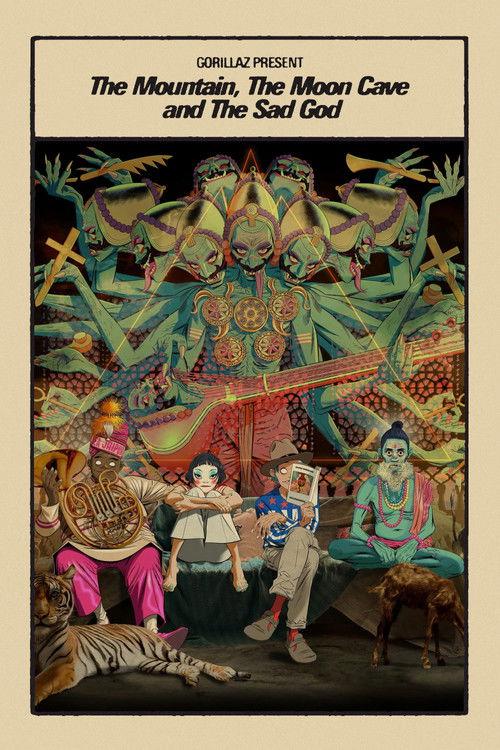 Gorillaz Present: The Mountain, The Moon Cave and The Sad God 2026 official movie poster