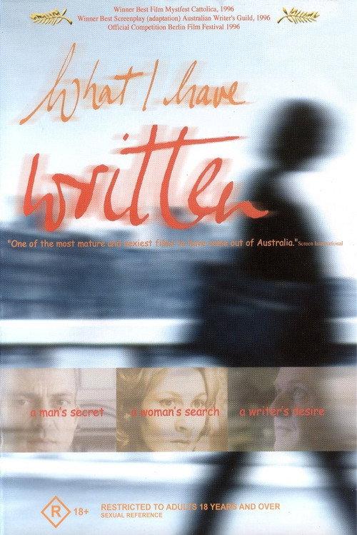 What I Have Written 1996 official movie poster