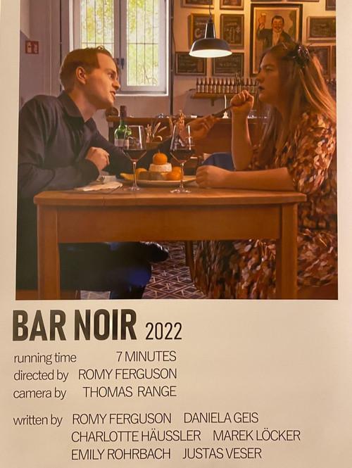 Bar Noir 2022 official movie poster