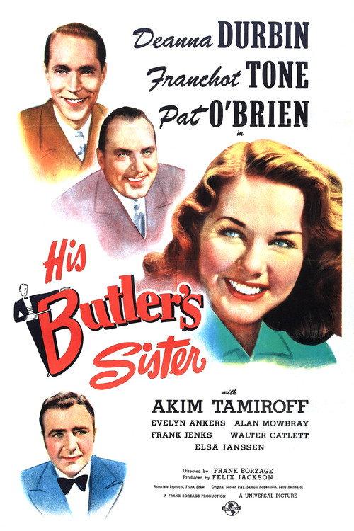 His Butler's Sister 1943 official movie poster