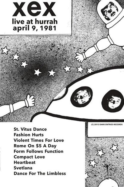 XEX: Live at Hurrah 1981 official movie poster