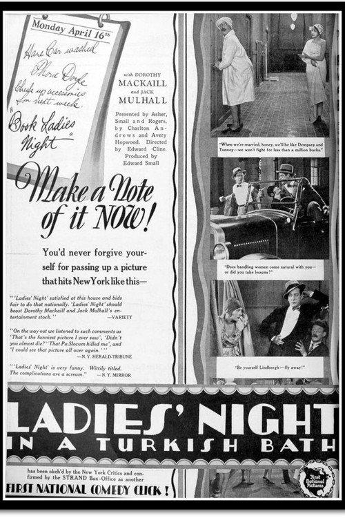Ladies' Night in a Turkish Bath 1928 official movie poster