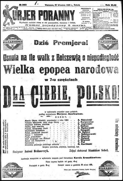For You, Poland 1920 official movie poster