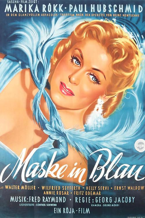 Mask in Blue 1953 official movie poster