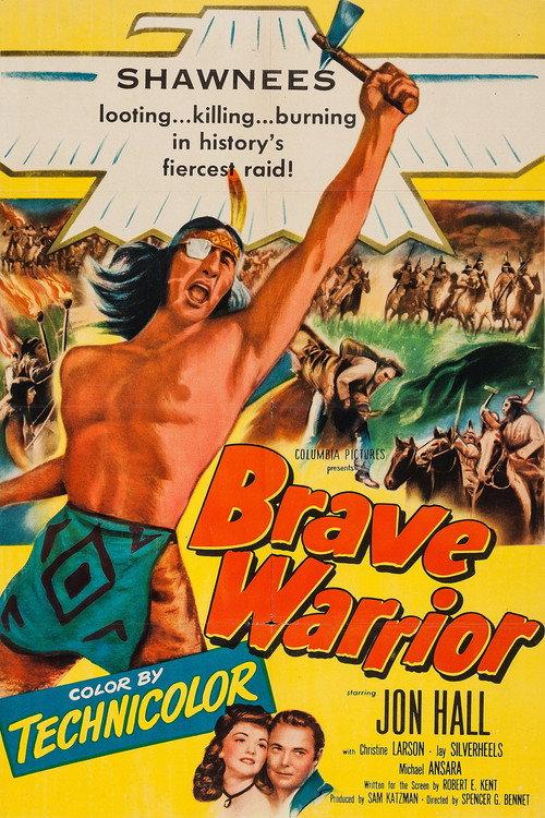 Brave Warrior 1952 official movie poster
