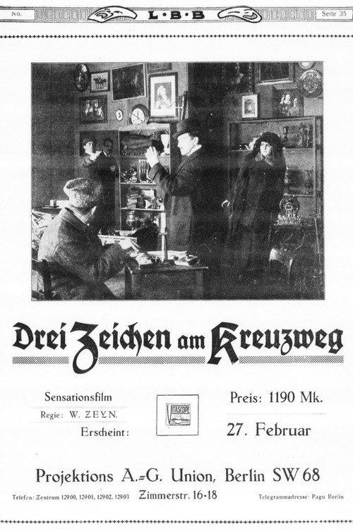 Drei Zeichen am Kreuzweg 1914 official movie poster