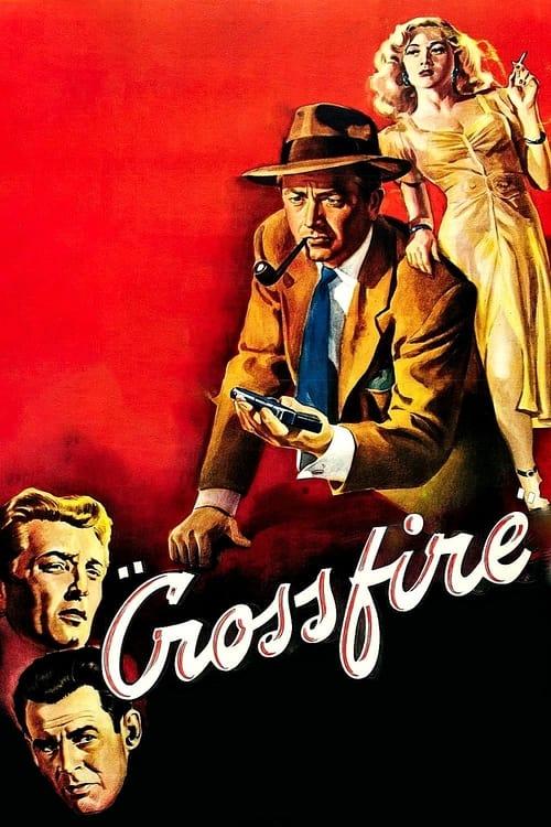 Crossfire 1947 official movie poster