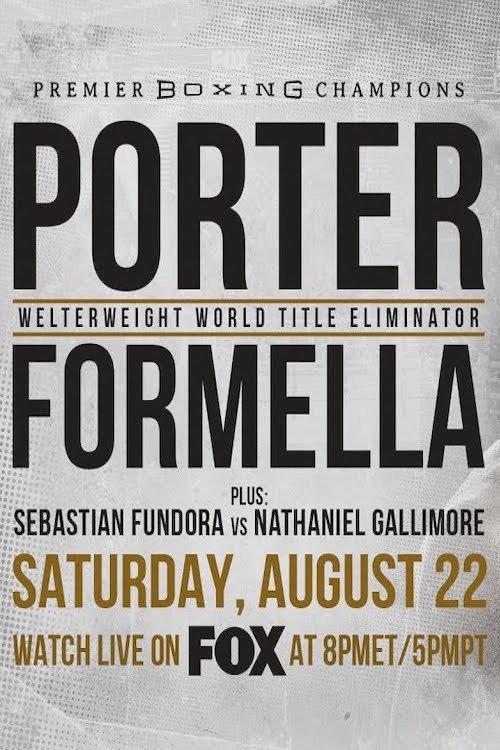 Shawn Porter vs. Sebastian Formella 2020 official movie poster