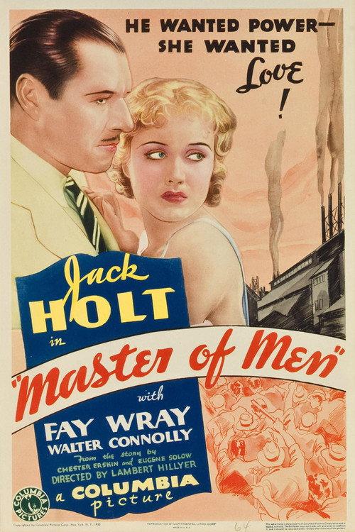 Master of Men 1933 official movie poster