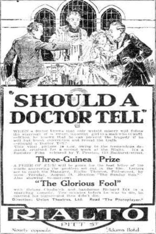 Should a Doctor Tell? 1923 official movie poster