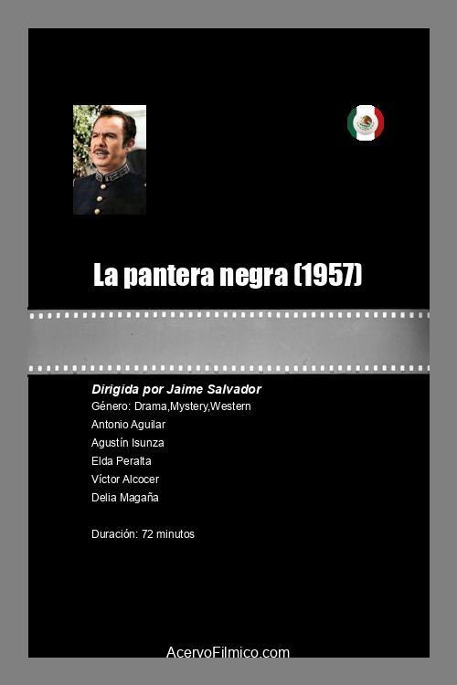 La pantera negra 1957 official movie poster