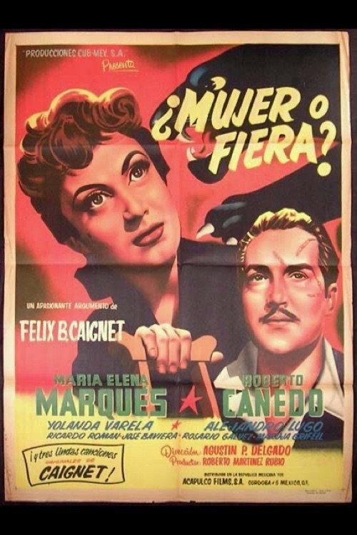 ¿Mujer... o fiera? 1954 official movie poster