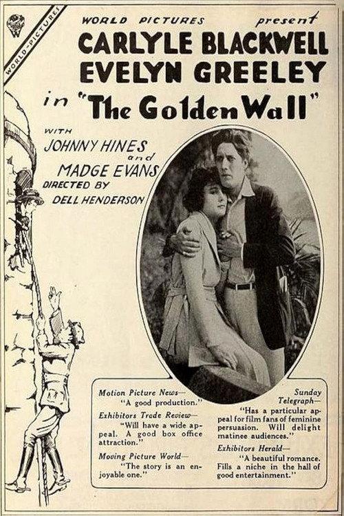 The Golden Wall 1918 official movie poster