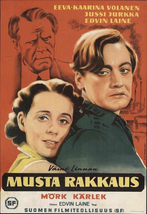 Musta rakkaus 1957 official movie poster