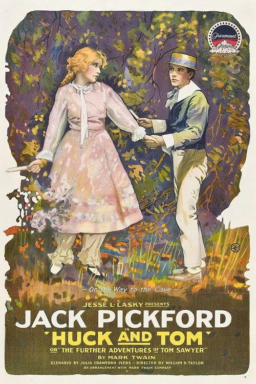 Huck and Tom 1918 official movie poster
