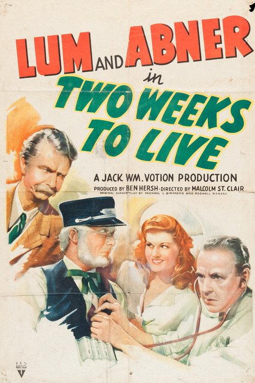 Two Weeks to Live 1943 official movie poster