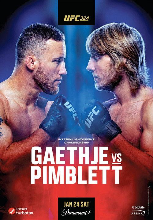 UFC 324: Gaethje vs. Pimblett 2026 official movie poster