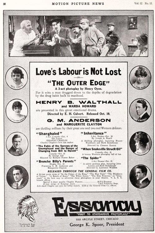 The Outer Edge 1915 official movie poster