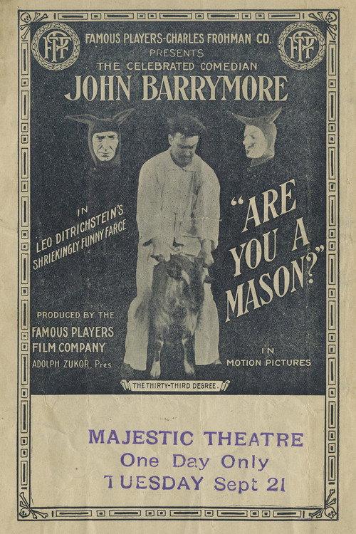 Are You a Mason? 1915 official movie poster