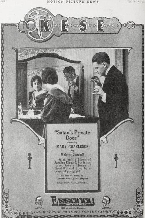 Satan's Private Door 1917 official movie poster