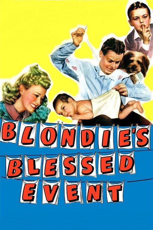 Blondie's Blessed Event 1942 official movie poster