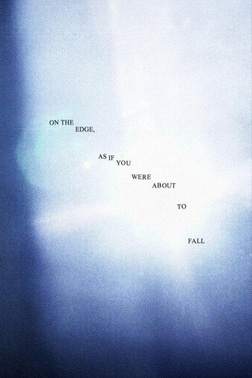 On the edge, as if you were about to fall 2026 official movie poster