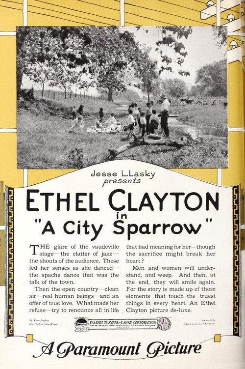 A City Sparrow 1920 official movie poster
