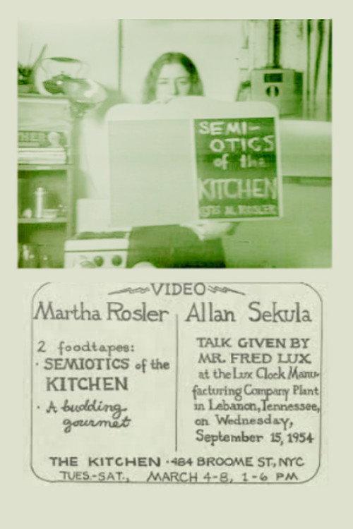 Semiotics of the Kitchen 1975 official movie poster