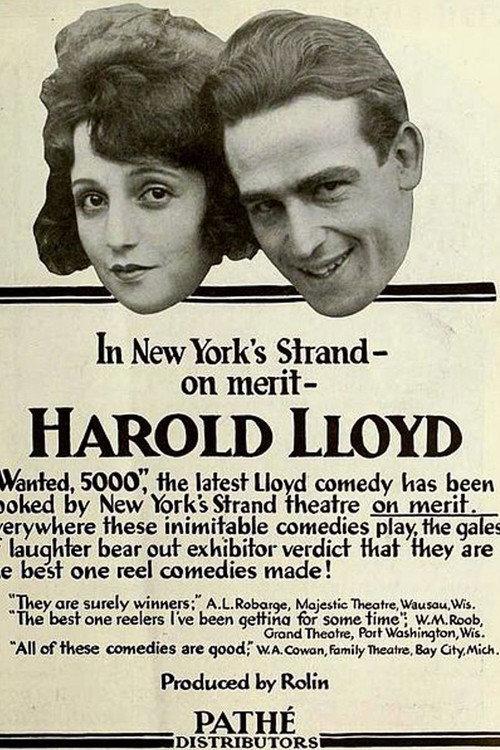 Wanted - $5,000 1919 official movie poster