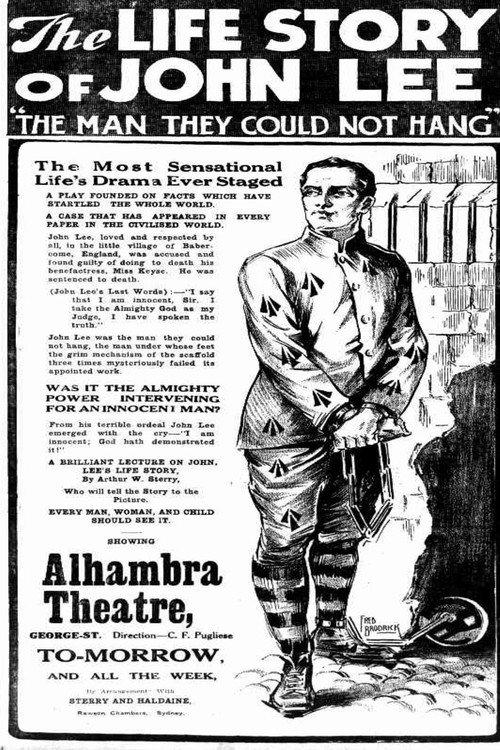 The Life Story of John Lee, or The Man They Could Not Hang 1912 official movie poster