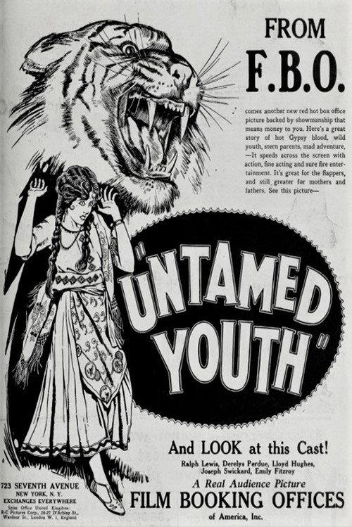 Untamed Youth 1924 official movie poster
