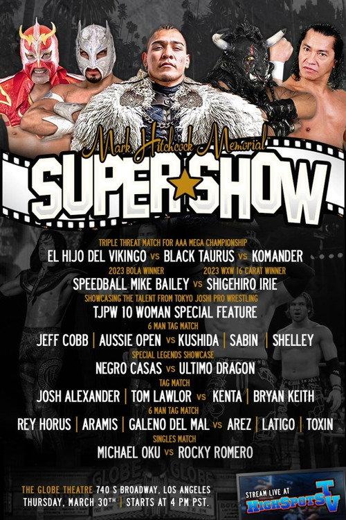 Mark Hitchcock Memorial Wrestlecon Supershow 2023 2023 official movie poster