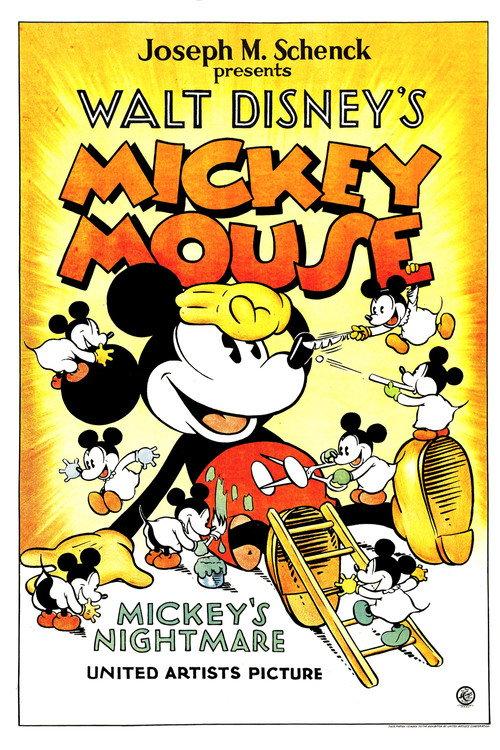 Mickey's Nightmare 1932 official movie poster