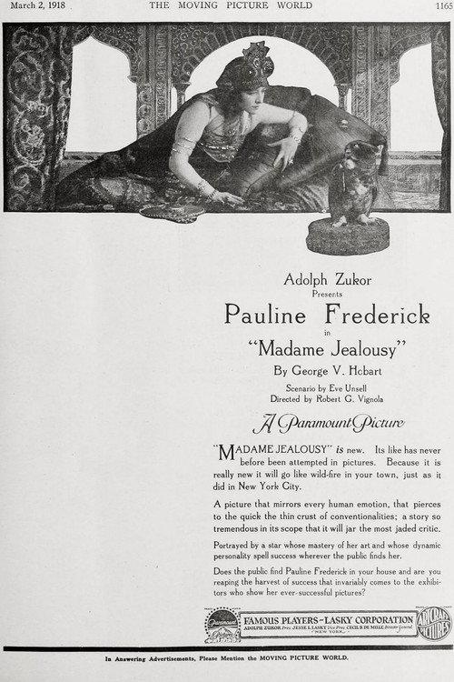 Madame Jealousy 1918 official movie poster