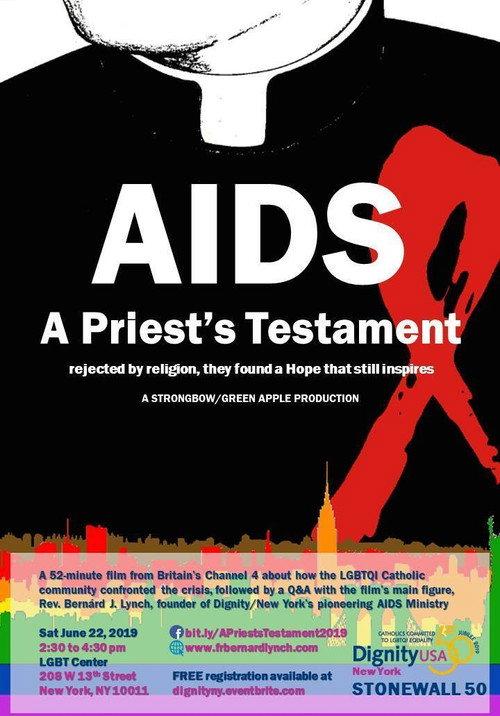 AIDS: A Priest's Testament 1987 official movie poster
