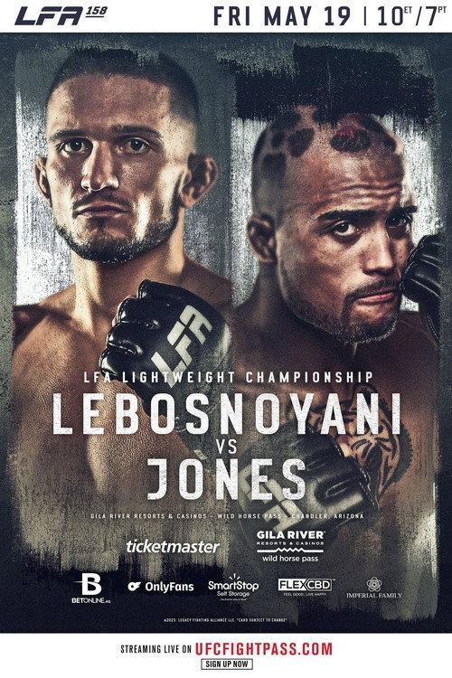 LFA 158: Jones vs. Lebosnoyani 2023 official movie poster