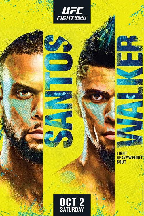UFC Fight Night 193: Santos vs. Walker 2021 official movie poster