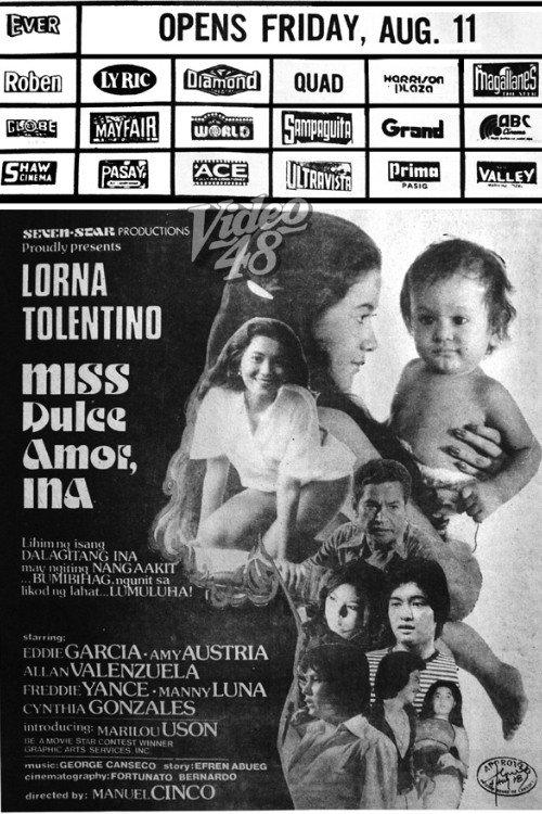 Miss Dulce Amor, Ina 1978 official movie poster