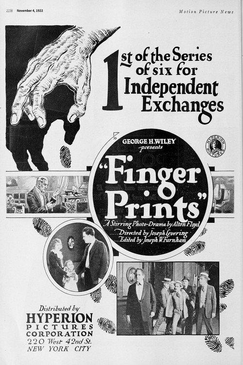 Finger Prints 1922 official movie poster