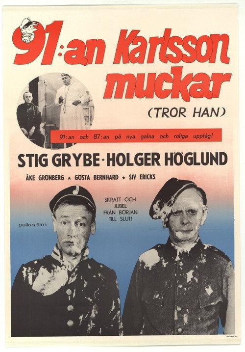 91:an Karlsson muckar (tror han) 1959 official movie poster
