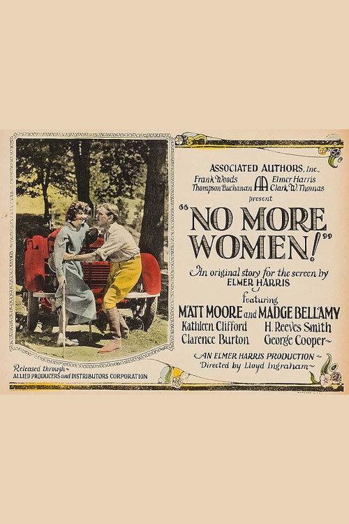 No More Women 1924 official movie poster