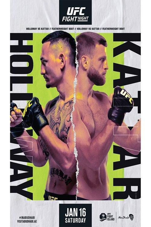 UFC on ABC 1: Holloway vs. Kattar 2021 official movie poster