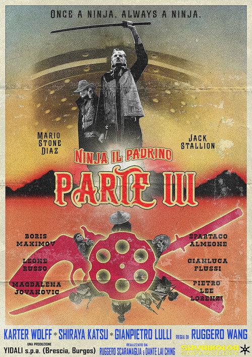 Il rombo di un pugno...Un calcio volante...Attento gringo! Ninja il Padrino - parte III è in città! 2026 official movie poster