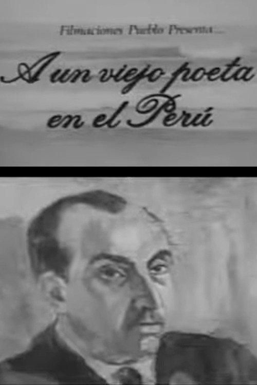 A un viejo poeta en el Perú 1979 official movie poster