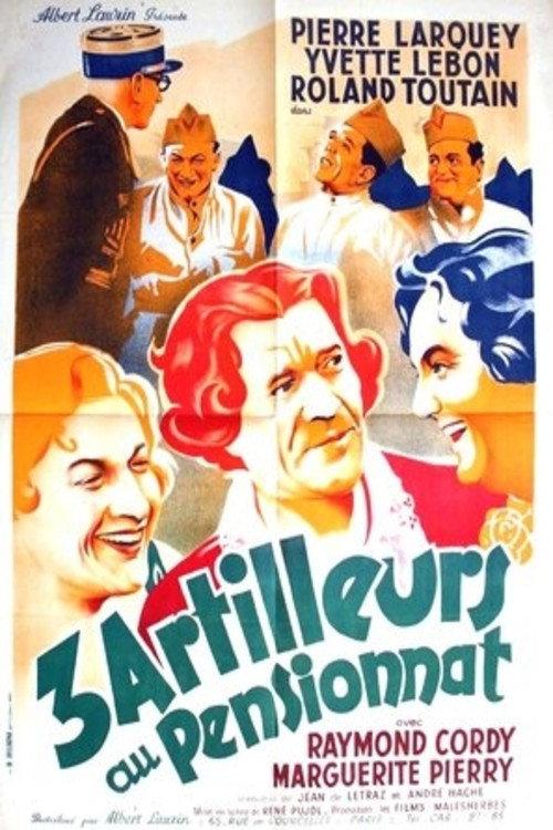 Trois artilleurs au pensionnat 1937 official movie poster