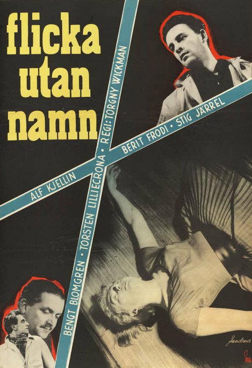 Flicka utan namn 1954 official movie poster
