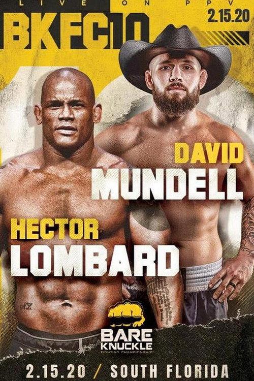 Bare Knuckle Fighting Championship 10 2020 official movie poster